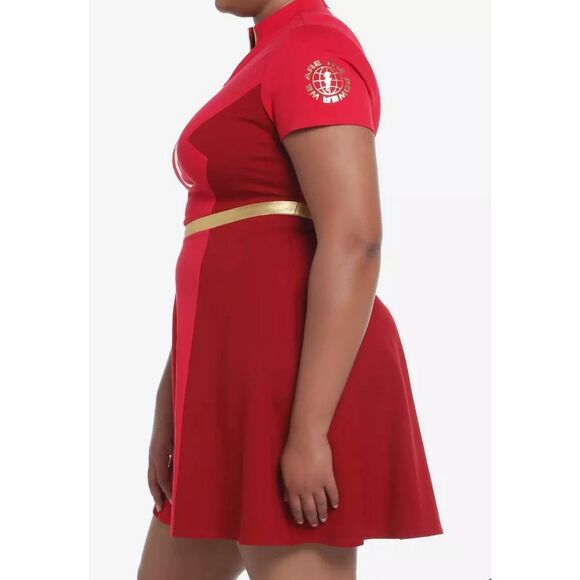 DC Comics Shazam! Fury Of The Gods Mary Cosplay Dress Plus Size 2 Nwt - Picture 4 of 9